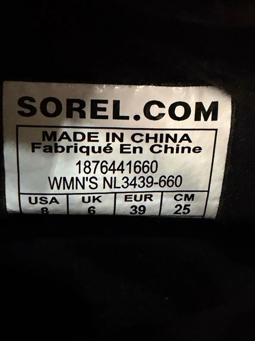 SOREL Whitney Short Red Black Buffalo Plaid Winter Snow Boots Waterproof Size 8
